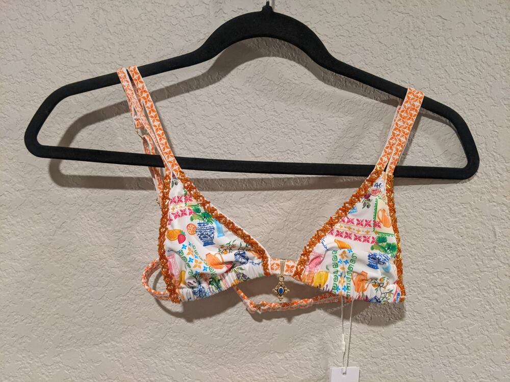 Bydee Barcelona Bikini Top in Prague XS Swim NWT
